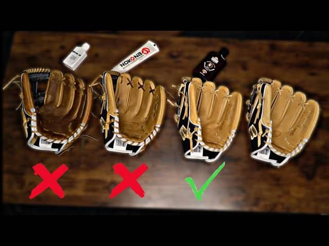 how to dry a wet baseball glove