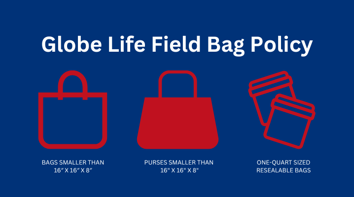 globe life field bag policy