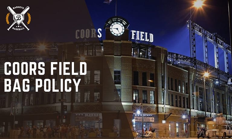 Coors field bag policy